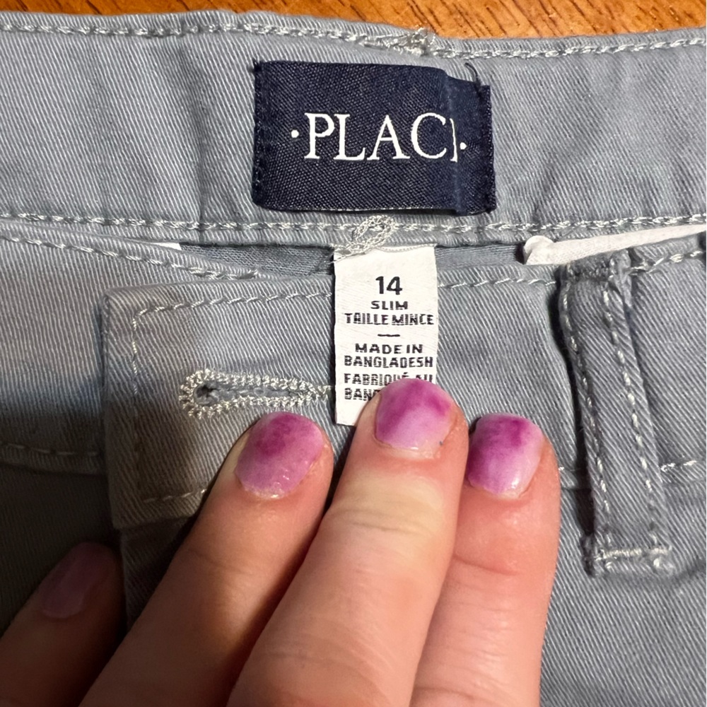 Children’s place grey slacks. Size 14